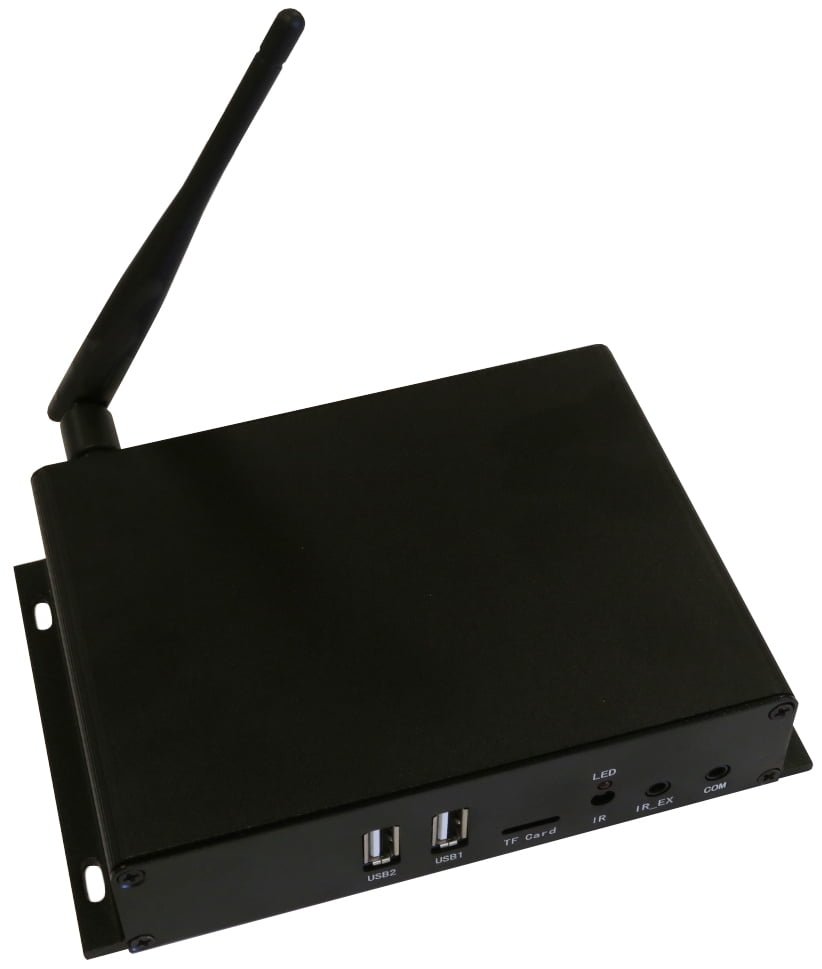 Media player in server rack
