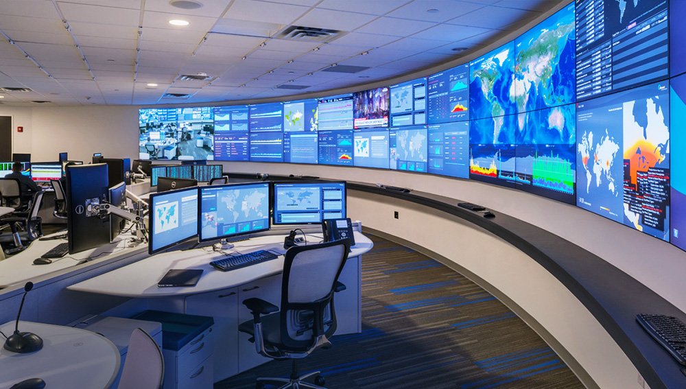 LED Video Wall Controller Control Room Layout