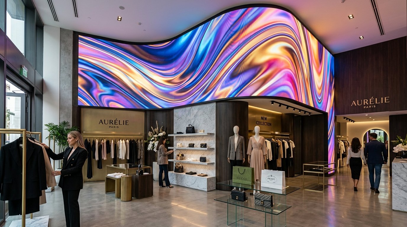 Retail Curved LED Display
